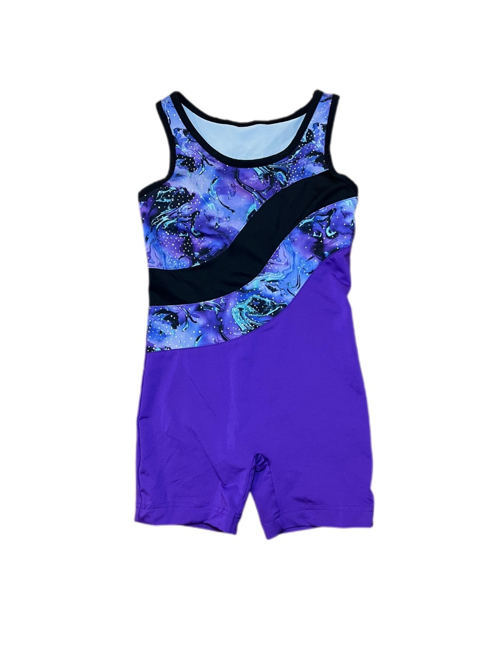 Danskin Now Girls Small 6 - 6X Purple Gymnastics Leotard